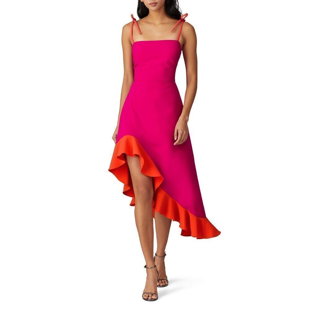 Christian Siriano  Pink Tie Shoulder Dress 📦